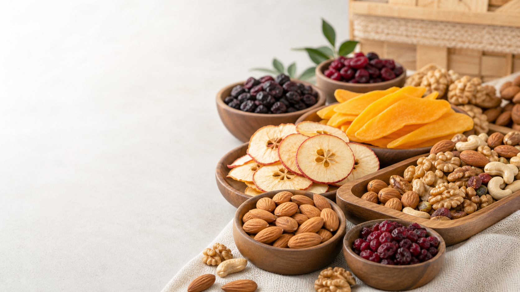 Air-dried fruits and nuts export supply assortment