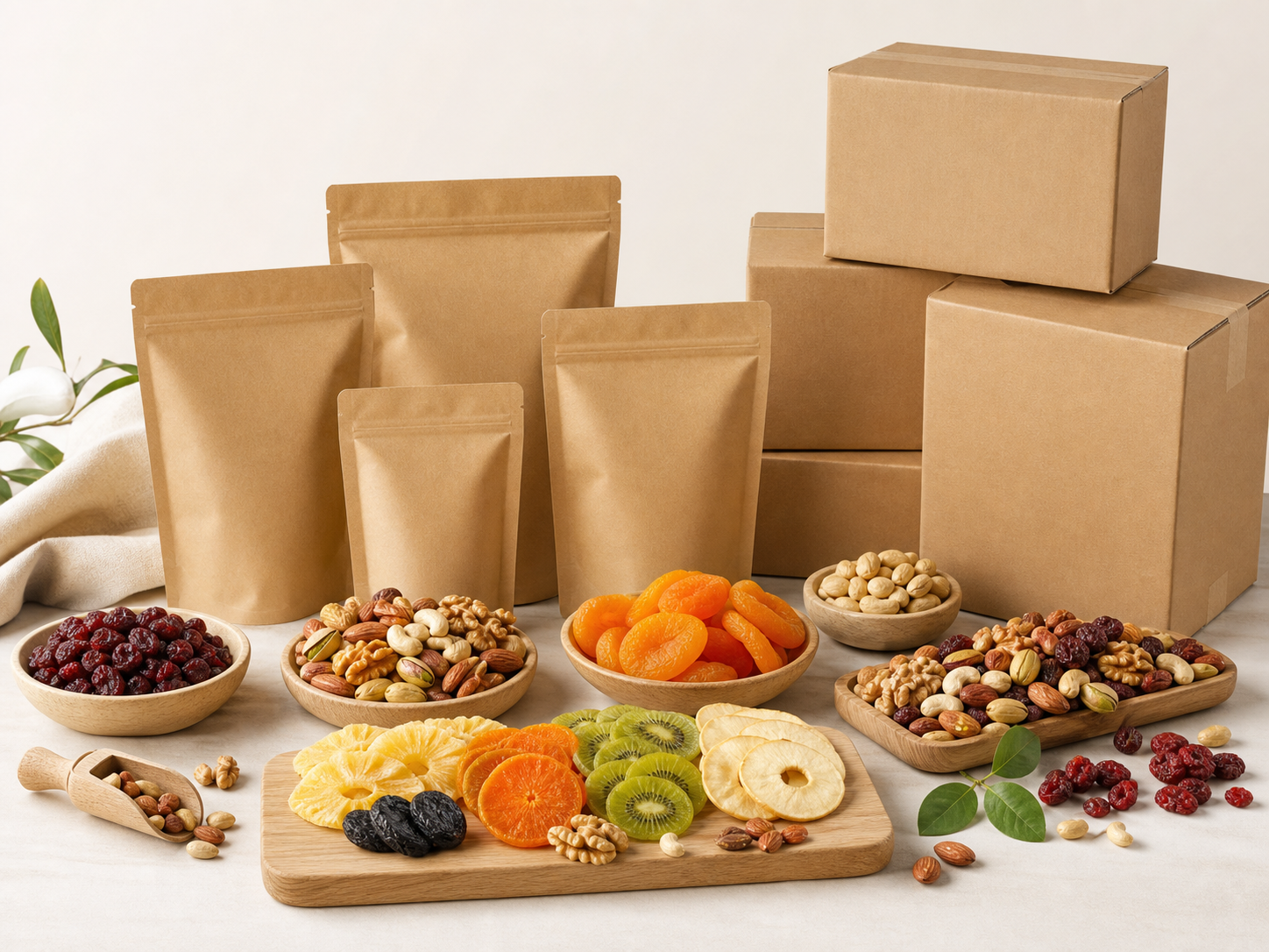 Custom mix and private label air-dried fruit and nuts supply